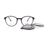 Brille mit Clip UN767-3 schwarz rot matt Schwarz