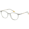 Brille 61076-1 grau transparent auf gold Gold