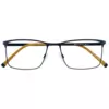 Brille Flex 2287-3 dunkelblau mit safran matt Blau