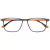 Brille für Clip 6369-3 dunkelgrau matt Grau