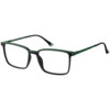 Brille 60109-2 grün auf schwarz matt Blau