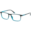 Brille für Clip 60113-3 schwarz petrol verlauf matt Schwarz