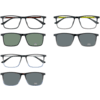 Brille für Clip 6423-1 schwarz matt carbonbügel Schwarz