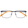 Brille Flex 2329-2 dunkelblau auf orange  matt Blau