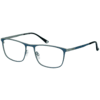 Brille für Clip 10083-3 dunkelblau metallic auf hellgrün matt Blau