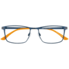 Brille für Clip 2425-2 blau metallic mit orange matt