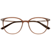 Brille für Clip 6732-1 hellbraun transparent matt roségold Braun