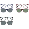 Brille für Clip 6770-2 grau matt türkis