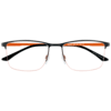 Brille 2435-2 schwarz auf orange matt Schwarz