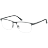 Brille 10084-2 schwarz matt auf beige metallic Schwarz