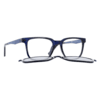 Brille mit Clip M4201 D blau transparent Blau
