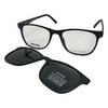 Brille mit Clip M4203A matt schwarz Schwarz