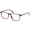 Brille für Clip 60113-1 schwarz rot verlauf matt Schwarz