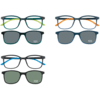 Brille für Clip 6389-3 dunkelblau matt Blau