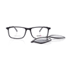 Brille mit Clip UN772-1 schwarz Schwarz