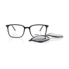 Brille mit Clip UN769-1 schwarz Schwarz