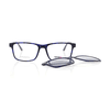 Brille mit Clip UN766-2 schwarz-blau Schwarz