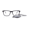 Brille mit Clip UN764-2 schwarz Schwarz
