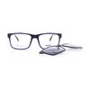 Brille mit Clip UN763-3 blau-schwarz Blau