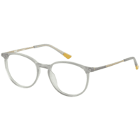 Brille 61076-1 grau transparent auf gold