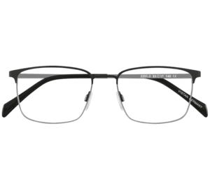 VISTAN Brille Flex 2251-3 schwarz matt auf dunkelgun