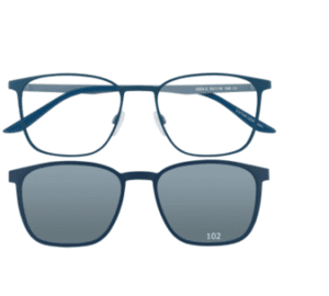 VISTAN Brille für Clip 2253-2 blau auf hellblau matt