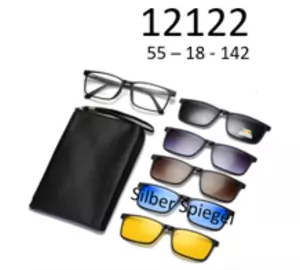 Unlimited Brille mit Clip 12122 matt schwarz 