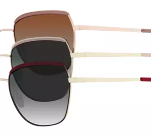 VISTAN Sonnenbrille 768-103 schwarz und rot matt auf roségold