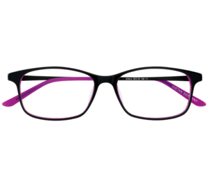 VISTAN Brille 6704-3 schwarz auf lila 