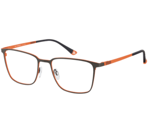 ROY ROBSON Brille für Clip 10075-2 dunkelgrau metallic auf orange