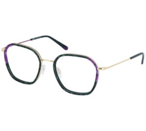 CINQUE Brille 11128-3 hellgold mit dunkelgrün violett marmoriert