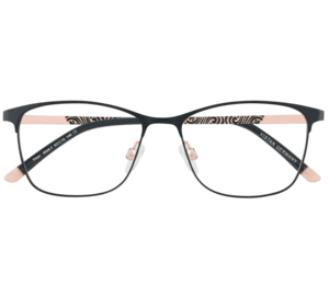 VISTAN Brille 4544-1 schwarz metallic auf roségold