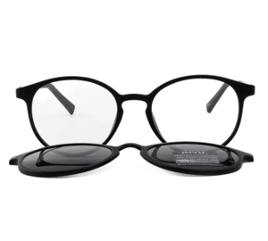 INVU. Brille mit Clip M4110A matt schwarz