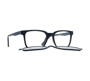 INVU. Brille mit Clip M4201 E schwarz matt