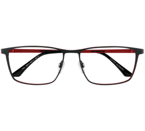 VISTAN Brille Titan für Clip 4607-2 schwarz auf rot matt