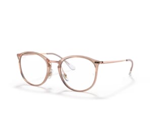 Ray Ban Brille 0RX7140 8124 pink transparent gold