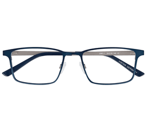 VISTAN Brille für Clip 2087-1 blau dunkel auf gun matt